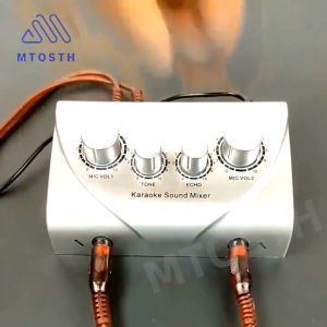 Portable Audio Mixer Amplifier: A Dual Mic Inputs & Karaoke Musical Echo Mixer PC TV Amplifier System Kit