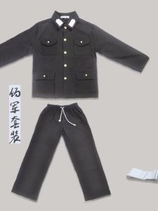 Pure Cotton Performance Costume Thin Stage Performance Clothing for Youth Long Sleeve Four Seasons Universal Male Suit