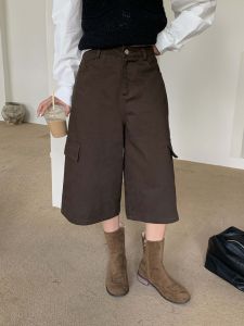 Quần Dài Cotton Rộng Rãi Cạp Thấp Phong Cách Hàn Quốc Mùa Thu 2025 Cho Nữ Quần Dài Cotton Thường Ngày Đa Năng