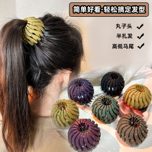 New Fashionable Diamond Bird Nest Hair Styling Clip Popular Lazy Girl Fluffy Flower Hair Band High Quality Korean Style Hair Accessories