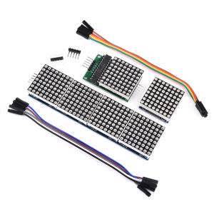Max7219 Controlled 4-in-1 Dot Matrix Module Single Chip Machine Digital Display Module LED Common Anode for Electronic Components Market