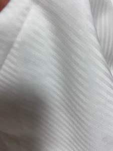 1m2 x 1m5 vải lụa sọc màu kem may sơ mi nam nữ chất mềm (G1)
