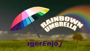 PAYUNG GOLF RAINBOW UMBRELLA PELANGI 16 JARI