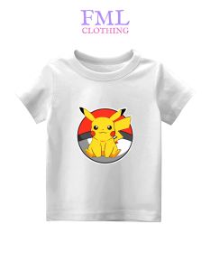 Kaos Anak-Anak Gambar POKEMON (Usia 2-10 Tahun) Katun PE