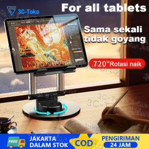 Goojodoq Tablet Bracket Lipat Desktop 360 degree rotatable Malas Live Komputer Teleskopik Bracket Ponsel Logam Sudut Yang
