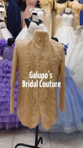 Assorted Design Modern Coat Barong with lining Chinese collar computerize embroidery