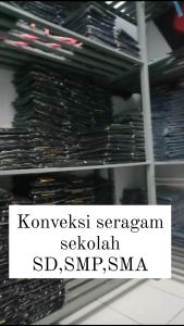 Rok SMP Biru Panjang Span Belah Satu Depan Seragam Sekolah SMP/SMA Terbaik Kain High Twist
