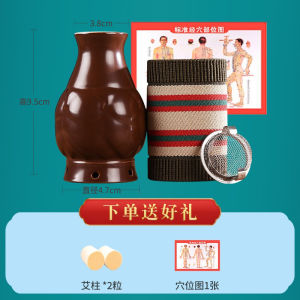 Portable Ceramic Moxibustion Lamp Integrated Scrubbing And Massage Device Traditional Chinese Medicine Special Equipment Smokeless