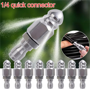 G1/4 "Quick Connection Nozzle Sewer Cleaning High Pressure Washer Nozzle Sewer and Sewage Hose Nozzle Washing Accessories