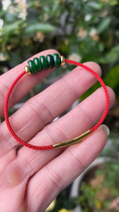 Vòng tay phong thuỷ ngũ điếu đá cẩm thạch SA0115
