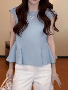 Shalldoer | เสื้อเชิ้ตแขนกุดป้องกันแสงแดดแบบบางระบายอากาศได้ดีสำหรับผู้หญิง ดีไซน์เรียบง่าย แขนกุด คอตั้ง ทรงหลวม สไตล์ฤดูร้อน 2025