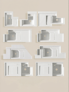 BEIQIVI | Custom Combined Laundry Cabinet with Washboard