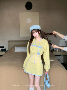 Salt Style Yellow Hoodie Set