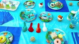hot toys | Bộ Đồ Dùng Tiệc Sinh Nhật Octonauts 114 Món - Đồ Trang Trí Bàn Ăn Dùng Một Lần Bao Gồm Đĩa Cốc Băng Rôn Bóng Bay Cho Bữa Tiệc Trẻ Em