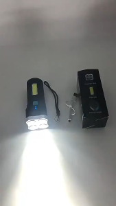 L19 Strong Light Led Four Heads USB Rechargeable Outdoor Camping High-Power Flashlight