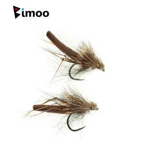 4/6pcs #10 #12 #14 Foam Back Brown Elk Hair Caddis Fly Barbless Fly Fishing Dry Flies Mayfly Trout Grayling Lure Bait