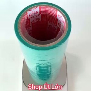 Băng keo simili màu xanh lá rộng 2.4cm dài 12 mét lõi giấy 3mm 1 cây 12 cuộn giá tại xưởng