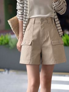 Basic House | High Waist Slim Leg Loose Shorts