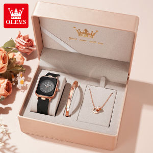 [ 100% ของแท้ ] OLEVS นาฬิกา ผู้หญิง กัน น้ำ ของแท้ กีฬา แฟชั่น พระคุณ 2024 ใหม่ สายซิลิโคน ส่องสว่าง นาฬิกาควอตซ์