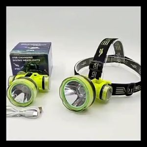 Rechargeable LED Diving Headlamp Strong Light Professional Diving Head Flashlight Scuba Diving Fishing Headlight