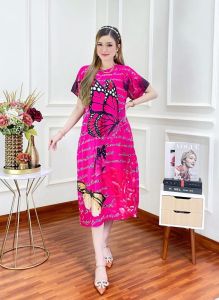 DASTER sultan motif kupu busui friendly sleting depan daster kekinian terbaru 2024