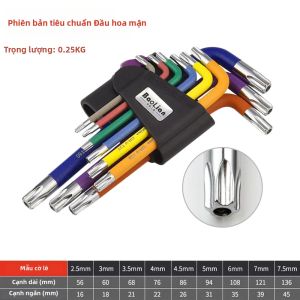 BAOLIAN | 9 Chiếc Allen Key Set Lục Giác Cờ Lê Tua Vít Nhiều Màu Sắc Đa Năng 6 Ống Kính Bóng Phím Dụng Cụ Cầm Tay Để Sửa Chữa Xe Đạp