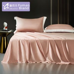Bravo | 100 Count Long Staple Cotton Satin Simple Single Bed Sheet