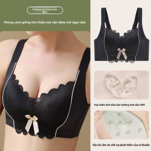 Áo ngực ren MiiOW vải ren điều chỉnh không dây chống chảy xệ không gọng thép.