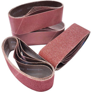3Pcs 3"×21" Aluminum Oxide Sanding Belts 533×75mm Sandpaper (40/60/80/100/120/150/180/240/320/400 Grit) Suitable for Wood Grinding Metal Polishing Paint Sanding and Specialized for Use with Belt Sanders