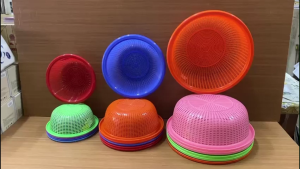 【EAGLE】Plastic Round Colander Strainer Basket/Multipurpose Kitchen Drain Storage Basket/Bakul Penapis Plastik/Food Cover/Bekas Cuci Sayur