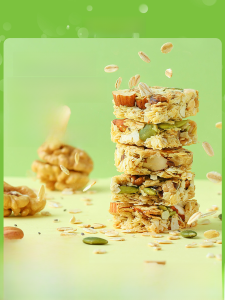 Protein Bar Oats Energy Low Sugar Fat Free Meal Replacement Biscuit Snack Full of Fiber Grain Zero Food Health Candy