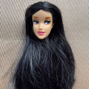 MENGF New Doll Heads Long Colorful Hair Doll Heads Girls Soft Hair Doll Decors Good Makeup Chinese Classic Girl Doll Figures