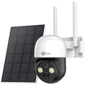 XVIM PTZ WiFi Camera 4MP Outdoor Wireless Battery Solar Powered IP Camera Built-in Battery Home Surveillance Night Vision