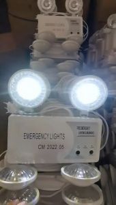 [buy 1 take gift]LED Emergency Light LED twinhead rechargeable 5000mAh Twinhead emergency lamp Emergency Lamp Safety Exit Evacuation Instructions Work Lights LED Lighting for Shopping Malls Schools Dormitories Staircases Office Buildings Emergency lightLS