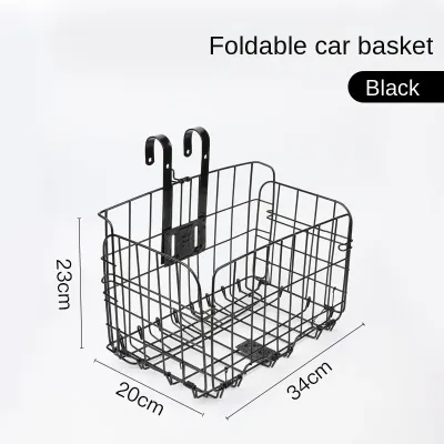 2026 new Mountain Bike Folding Hanging Basket Bicycle Basket Basket Front And Rear Hanging Bold Side Trailer Basket