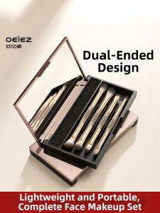 OEIEZ | Soft Portable Makeup Brush Set Eye Shadow Blush Contour Brushes Storage Box