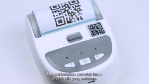 TIMOZIA Pocket Thermal Label Printer | Bluetooth USB | Barcode Sticker Shipping Label Maker