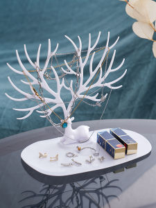 Deer Jewelry Holder Earring Bracelet Display Stand Desktop Organizer Jewelry Storage Rack Korean Style Home Storage Tool
