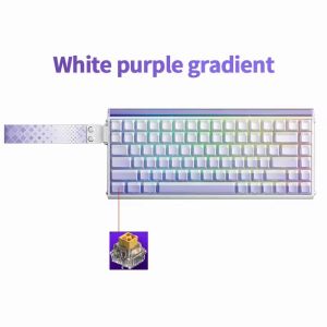 AULA | AULA HERO84 HE Magnetic Switch Wired Mechanical Keyboard RGB Music Rhythm 8K Return Rate Keyboard Computer Accessorie for Gamer