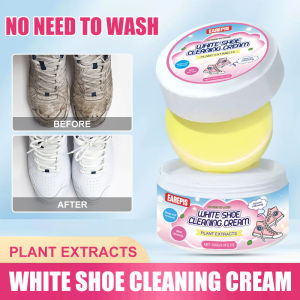 White Sneaker Cleaning PasteShoe Cleaner RemovalWaterless Scrubbing Cleaner for ShoesFaux LeatherWomens Bags with Sponge