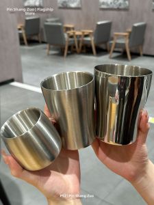 PINSHANGZUO | Stainless Steel Shatterproof Industrial Style Cup