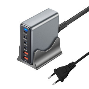470W 6-Port GaN Desktop Charger - 4C2A USB-C PD Fast Charge for Phones Tablets & Laptops