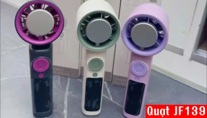 Quạt cầm tay mini JF139 tích điện tính năng làm lạnh nhanh 199 chế độ làm mát công nghệ Turbo.