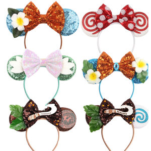 Disney | Disney Maui Hook Headbands for Girls Mickey Mouse Ears Hair Accessories Women Cosplay Moana Hairbands Kids Leaves Shell Headwear