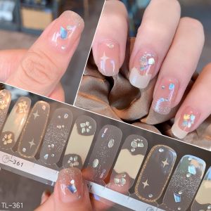 ใหม่ DEARCAT สติ๊กเกอร์เล็บถาวร 3D Design กันน้ําทนทานเคล็ดลับเล็บปลอมใช้งานง่ายและถอดออก