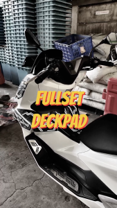 Fullset Deckpad Cover PCX 160 2025 Roadsync Rubber Karet Aksesoris Motor 3D Waffle Premium Quality