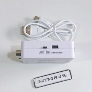 Hộp Box AV ra HDMI / Chuẩn 3 AV ra HDMI cáp nguồn USB (Video Converter)