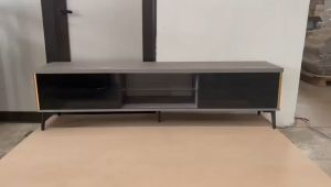 Modern Design Sliding Glass Door 6ft Tv Cabinet