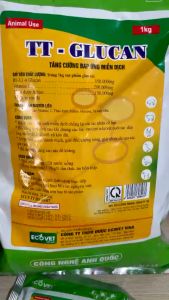 TT-Glucan Gói (1kg-10 gói 100G) Giúp Tăng Cường Miễn Dịch Chống Nóng Giải Nhiệt Cơ Thể Cho Gia Suc Gia Cầm