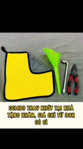 Bộ Dụng Cụ Đồ Nghề Thay Dầu Nhớt Toàn Diện Chăm Sóc Xe Máy Tại Nhà